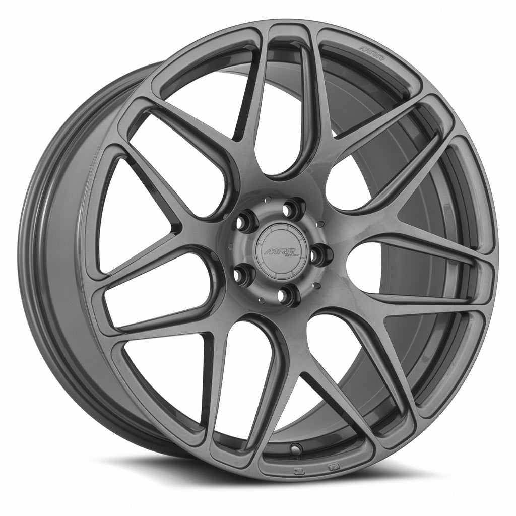 MRR FS1 Gloss Gun Metal 21x9 +25 5x112mm 66.6mm - Wheelwiz