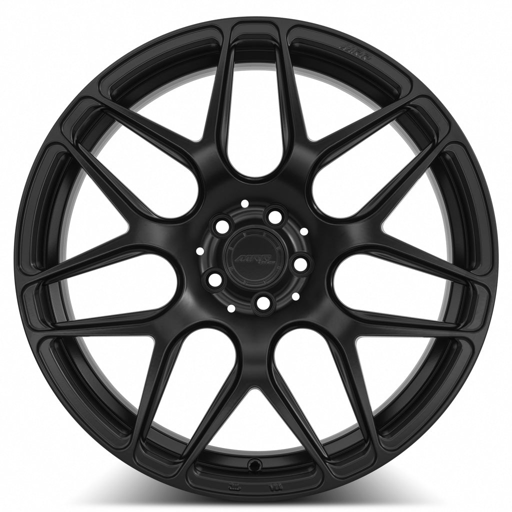 MRR FS1 Matte Black 20x8.5 0 Custommm 66.6mm - Wheelwiz