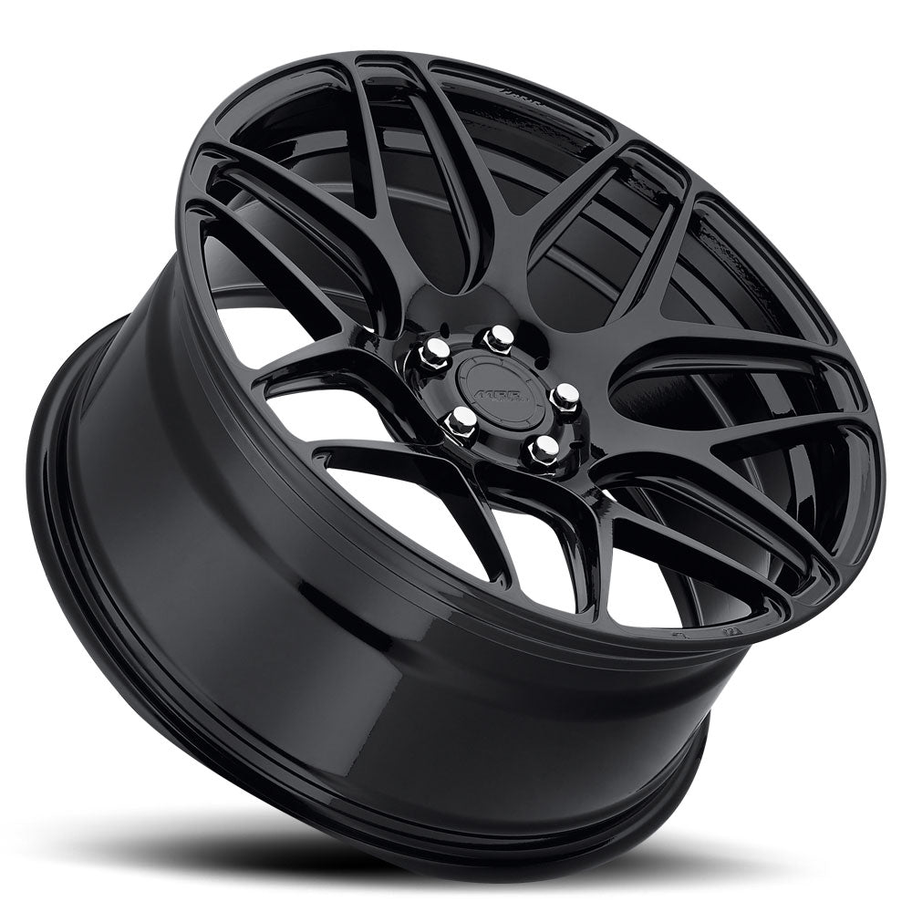 MRR FS1 Gloss Black 20x9.5 +35 5x108mm 73.1mm - WheelWiz