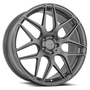 MRR FS1 Matte Gun Metal 21x9 +12 5x100|5x130mm 66.6mm