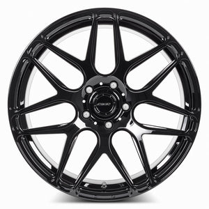 MRR FS1 Gloss Black fit Corvette C8 19x8.5 +38 5x120mm 66.9mm