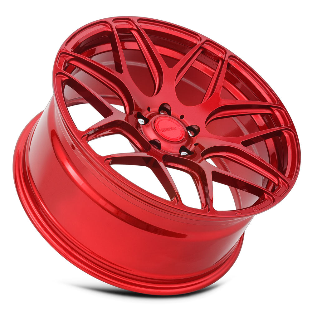 MRR FS1 Candy Red 20x10 +25 5x112mm 66.6mm - Wheelwiz
