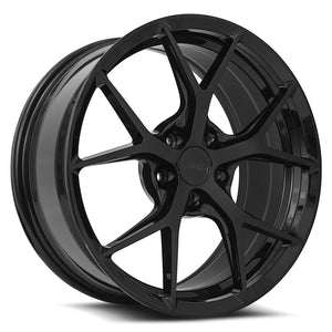 MRR FS6 Gloss Black 19x8.5 +45 5x130mm 73.1mm - Wheelwiz