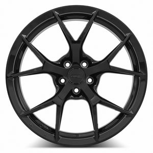 MRR FS6 Gloss Black 19x8.5 +25 5x112mm 66.6mm - Wheelwiz