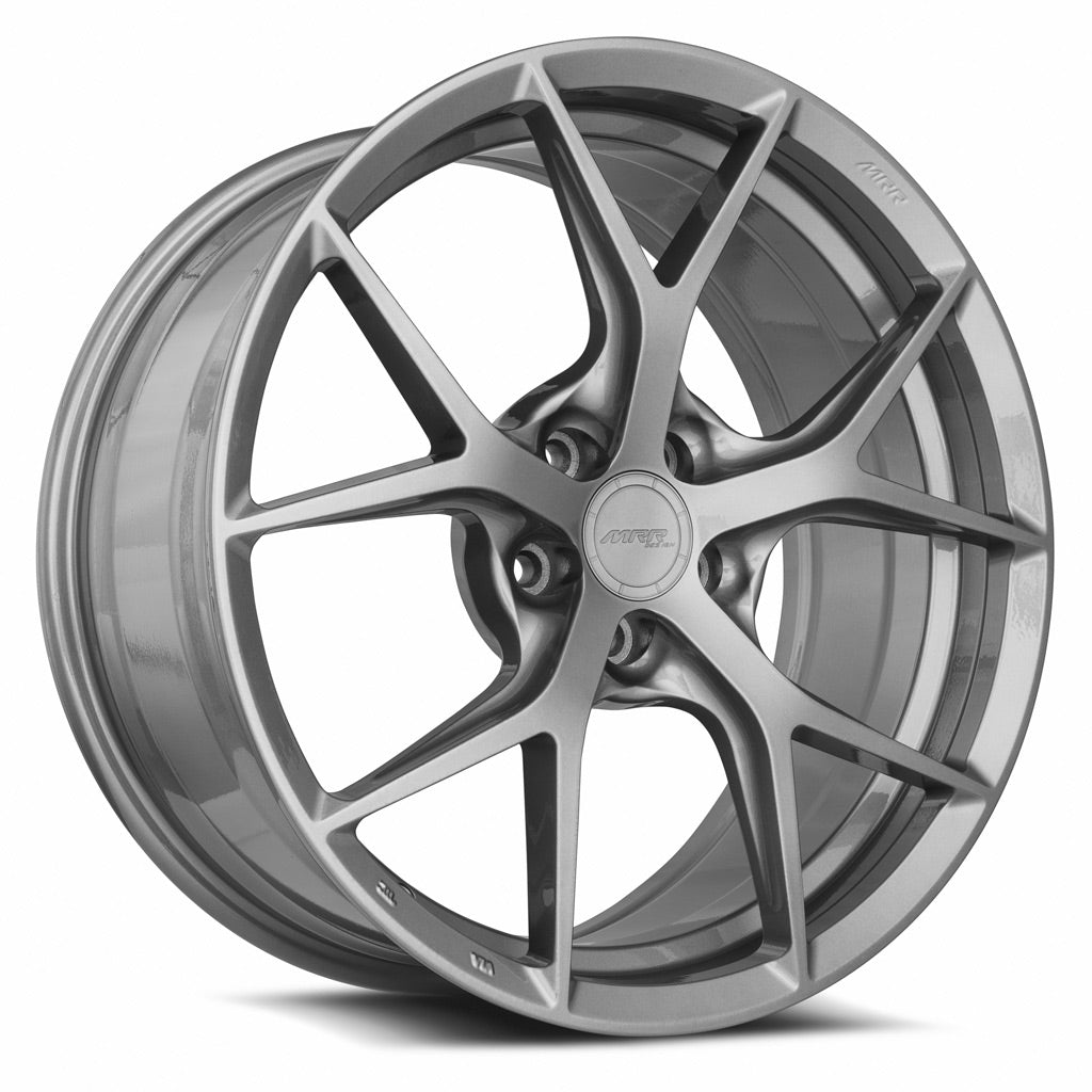 MRR FS6 Gloss Gun Metal 19x10 +25 5x112mm 66.6mm - Wheelwiz