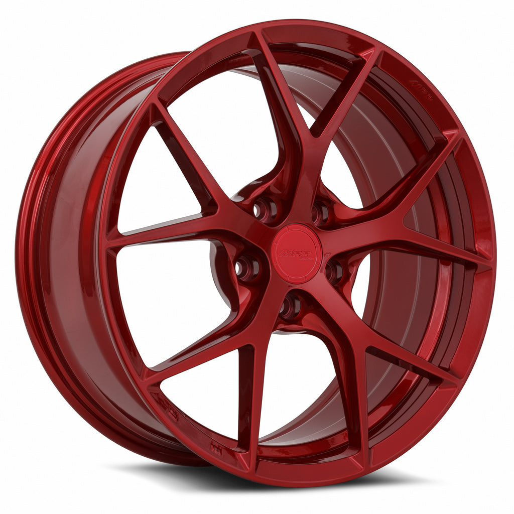 MRR FS6 Candy Red 21x10.5 +12 Custommm 66.6mm - Wheelwiz