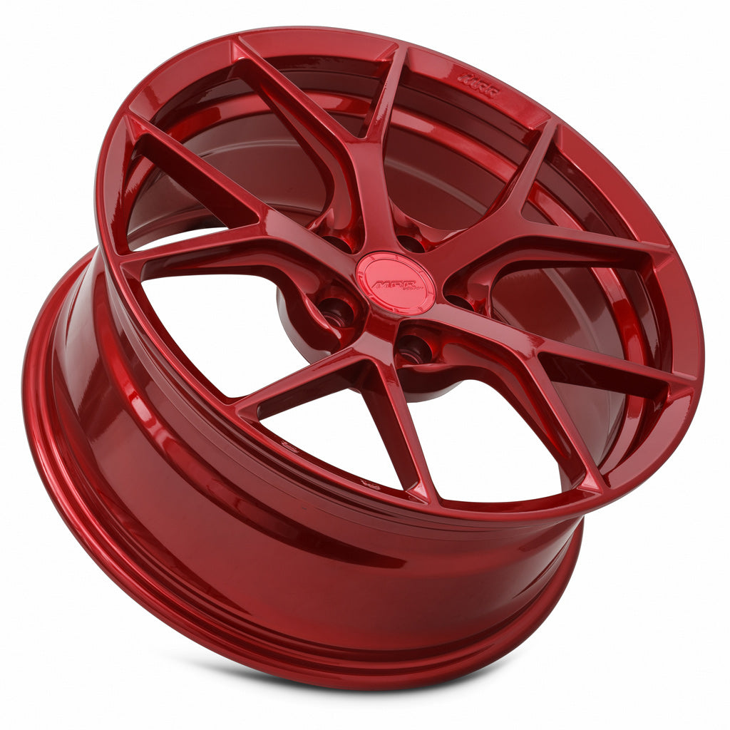 MRR FS6 Candy Red 19x8.5 +35 5x112mm 66.6mm - Wheelwiz