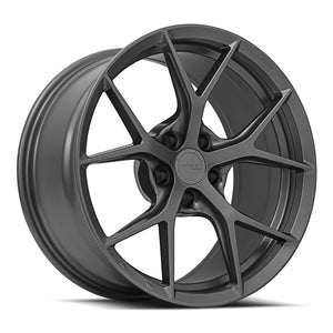 MRR FS6 Matte Gun Metal 19x9.5 +25 5x112mm 66.6mm