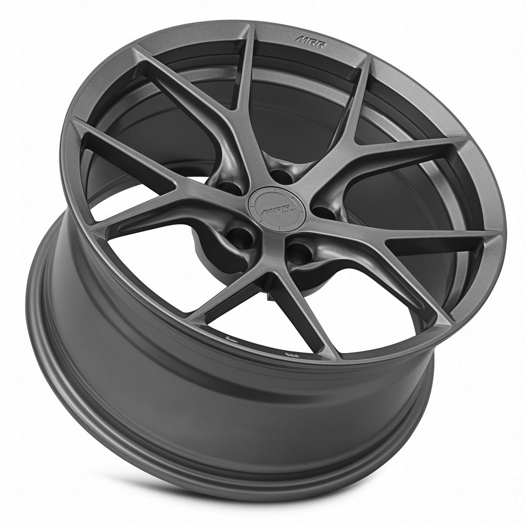 MRR FS6 Matte Gun Metal 19x9.5 +25 5x112mm 66.6mm - Wheelwiz