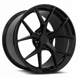 MRR FS6 Gloss Black 20x11 +35 5x114.3mm 73.1mm - Wheelwiz