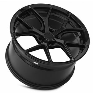 MRR FS6 Gloss Black 20x11 +35 5x120mm 72.6mm - Wheelwiz
