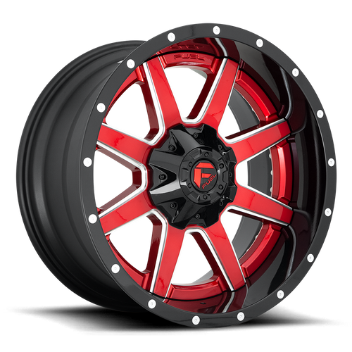 Fuel Offroad D250 MAVERICK Gloss Red 20x10 -19 6x135|6x139.7mm 106.1mm - 2 PIECE - Wheelwiz