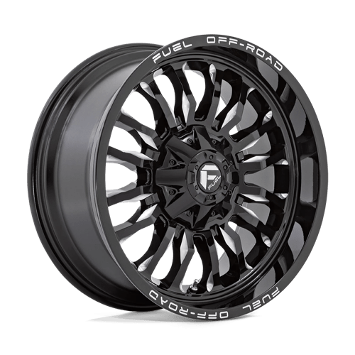 Fuel Offroad D795 ARC Gloss Black Milled 20x10 -18 5x127|5x139.7mm 87.1mm - Wheelwiz