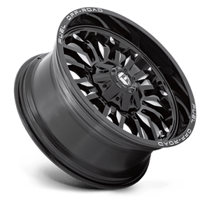 Fuel Offroad D795 ARC Gloss Black Milled 22x10 -18 8x165.1mm 125.1mm - Wheelwiz