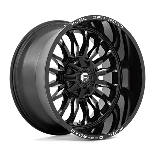 Fuel Offroad D795 ARC Gloss Black Milled 22x12 -44 5x114.3|5x127mm 78.1mm - Wheelwiz