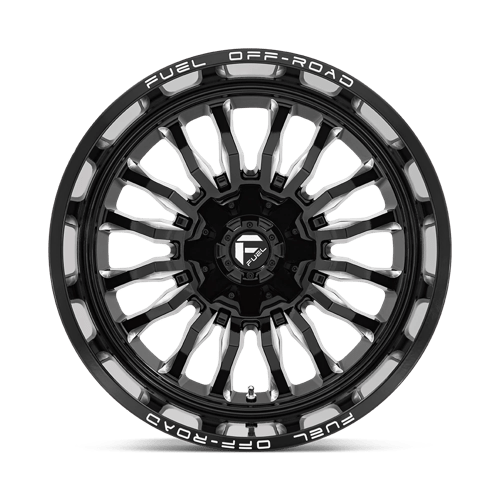Fuel Offroad D795 ARC Gloss Black Milled 22x12 -44 5x114.3|5x127mm 78.1mm - Wheelwiz