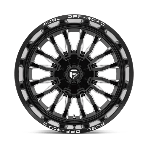 Fuel Offroad D795 ARC Gloss Black Milled 22x12 -44 5x114.3|5x127mm 78.1mm - Wheelwiz