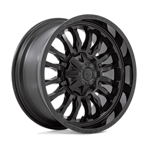 Fuel Offroad D796 ARC Matte Black W/ Gloss Black Lip 20x9 +1 8x165.1mm 125.1mm - Wheelwiz