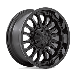 Fuel Offroad D796 ARC Matte Black W/ Gloss Black Lip 20x9 +1 6x135|6x139.7mm 106.1mm - Wheelwiz