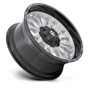 Fuel Offroad D798 ARC Silver Brush Face W/ Blk Lip 20x9 +1 5x127|5x135mm 87.1mm - Wheelwiz