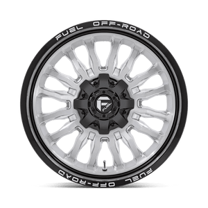 Fuel Offroad D798 ARC Silver Brush Face W/ Blk Lip 20x10 -18 8x165.1mm 125.1mm - Wheelwiz