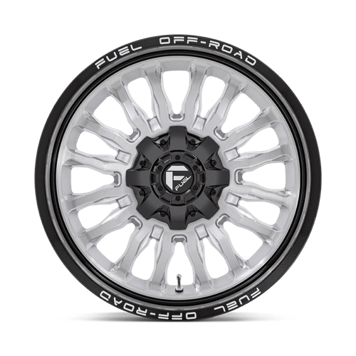 Fuel Offroad D798 ARC Silver Brush Face W/ Blk Lip 20x9 +1 5x139.7|5x150mm 110.1mm - Wheelwiz