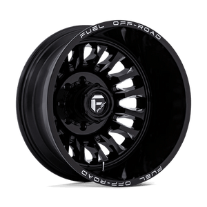 Fuel Offroad D868 ARC DUALLY Gloss Black Milled 20x8.25 -227 8x200mm 142mm - Wheelwiz
