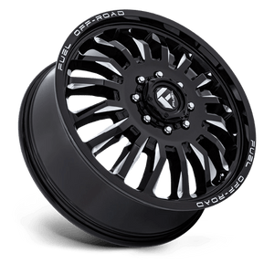Fuel Offroad D868 ARC DUALLY Gloss Black Milled 20x8.25 +104 8x165.1mm 121.5mm - Wheelwiz