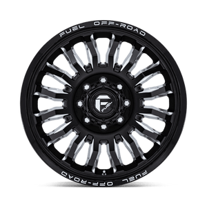 Fuel Offroad D868 ARC DUALLY Gloss Black Milled 20x8.25 +104 8x170mm 125.1mm - Wheelwiz