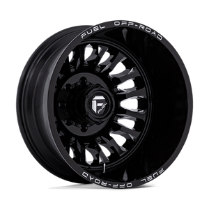 Fuel Offroad D868 ARC DUALLY Gloss Black Milled 22x8.25 -201 8x165.1mm 117mm - Wheelwiz