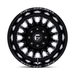 Fuel Offroad D868 ARC DUALLY Gloss Black Milled 22x8.25 -201 8x165.1mm 117mm - Wheelwiz