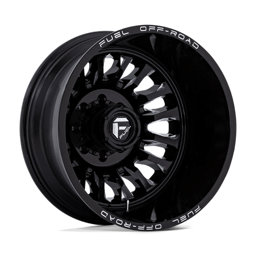 Fuel Offroad D868 ARC DUALLY Gloss Black Milled 22x8.25 -227 8x170mm 125.1mm - Wheelwiz