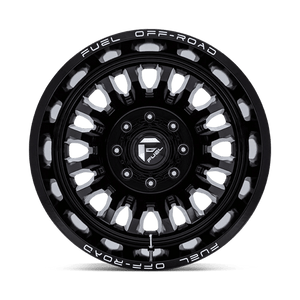 Fuel Offroad D868 ARC DUALLY Gloss Black Milled 22x8.25 -227 8x210mm 154.3mm - Wheelwiz