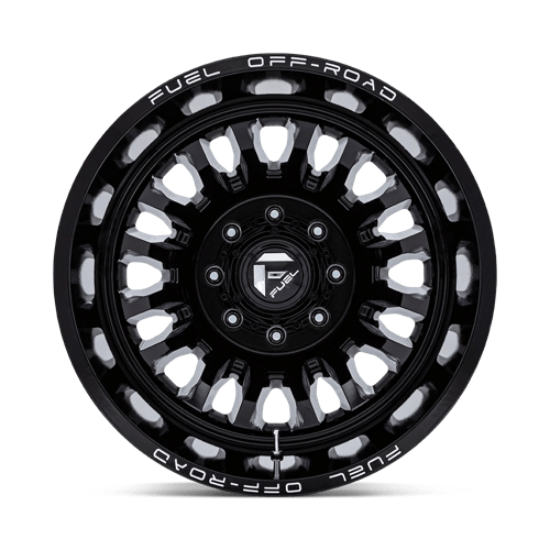 Fuel Offroad D868 ARC DUALLY Gloss Black Milled 22x8.25 -227 8x170mm 125.1mm - Wheelwiz