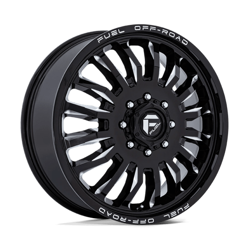 Fuel Offroad D868 ARC DUALLY Gloss Black Milled 22x8.25 +104 8x170mm 125.1mm - Wheelwiz