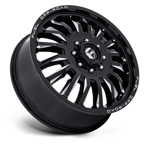 Fuel Offroad D868 ARC DUALLY Gloss Black Milled 22x8.25 +104 8x170mm 125.1mm - Wheelwiz
