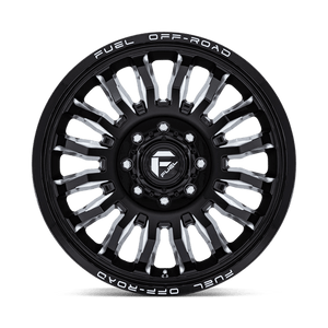 Fuel Offroad D868 ARC DUALLY Gloss Black Milled 22x8.25 +104 8x170mm 125.1mm - Wheelwiz