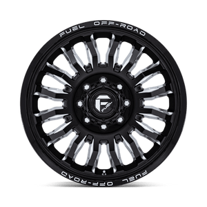 Fuel Offroad D868 ARC DUALLY Gloss Black Milled 20x8.25 -265 8x165.1mm 121.5mm - Wheelwiz