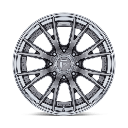 Fuel Offroad FC402 CATALYST Platinum W/ Chrome Lip 22x12 -44 8x180mm 124.2mm - Wheelwiz