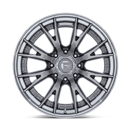 Fuel Offroad FC402 CATALYST Platinum W/ Chrome Lip 22x10 -18 8x180mm 124.2mm - Wheelwiz
