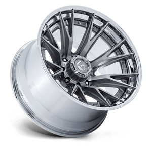 Fuel Offroad FC402 CATALYST Platinum W/ Chrome Lip 24x12 -44 8x165.1mm 125.1mm - Wheelwiz