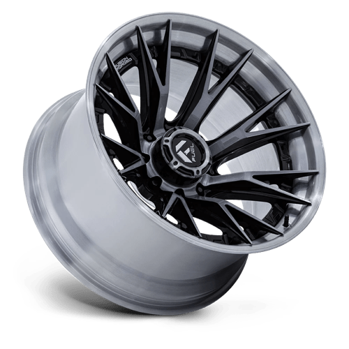 Fuel Offroad FC402 CATALYST Gloss Black Brushed Dark Tint 22x12 -44 8x165.1mm 125.1mm - Wheelwiz