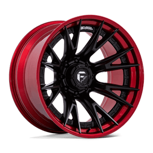 Fuel Offroad FC402 CATALYST Matte Black W/ Candy Red Lip 20x9 +1 8x165.1mm 125.1mm - Wheelwiz