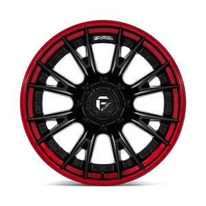 Fuel Offroad FC402 CATALYST Matte Black W/ Candy Red Lip 20x9 +1 8x180mm 124.2mm