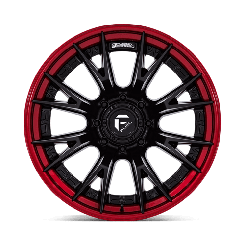 Fuel Offroad FC402 CATALYST Matte Black W/ Candy Red Lip 22x12 -44 8x165.1mm 125.1mm - Wheelwiz