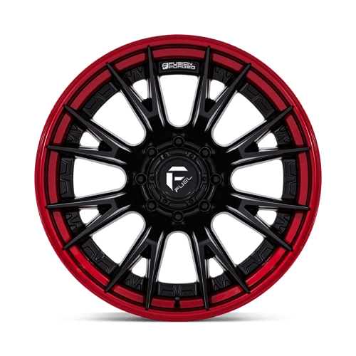 Fuel Offroad FC402 CATALYST Matte Black W/ Candy Red Lip 22x12 -44 8x165.1mm 125.1mm