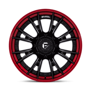 Fuel Offroad FC402 CATALYST Matte Black W/ Candy Red Lip 24x12 -44 8x165.1mm 125.1mm - Wheelwiz