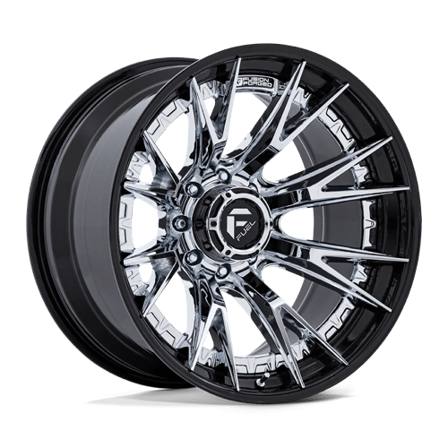 Fuel Offroad FC402 CATALYST Chrome W/ Gloss Black Lip 20x10 -18 8x170mm 125.1mm
