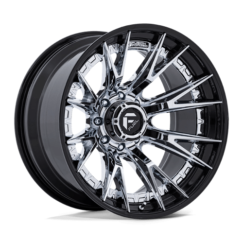 Fuel Offroad FC402 CATALYST Chrome W/ Gloss Black Lip 22x12 -44 8x180mm 124.2mm - Wheelwiz