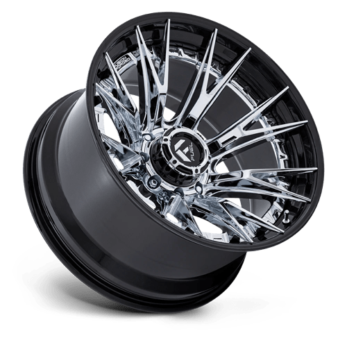 Fuel Offroad FC402 CATALYST Chrome W/ Gloss Black Lip 24x12 -44 8x180mm 124.2mm - Wheelwiz